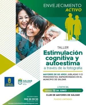 G&aacute;ldar: La Concejal&iacute;a del Mayor impulsa un taller de fotograf&iacute;a terap&eacute;utica para fortalecer la autoestima y el bienestar emocional de las personas mayores