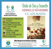 Gu&iacute;a: La Universidad Popular Ciudad de Guia ha decidido retomar &ldquo;Las tardes de cine y Encuentro&rdquo;