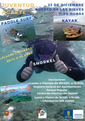 Agaete: Nueva Actividad para los jóvenes del municipio, el próximo jueves 23 de diciembre