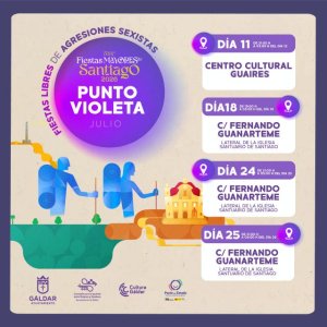 G&aacute;ldar: Las Fiestas Mayores de Santiago 2026 contar&aacute;n nuevamente con Puntos Violeta para la prevenci&oacute;n y sensibilizaci&oacute;n contra las agresiones sexistas