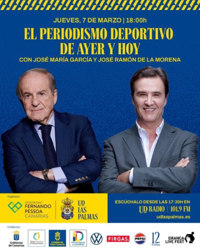 Radio Faro del Noroeste retransmite hoy, a las 17.30 horas, el programa especial de UD Radio con José María García y José Ramón de La Morena.