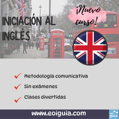 Nuevo curso de Iniciaci&oacute;n al Ingl&eacute;s a partir del 3 de febrero en la Escuela Oficial de Idiomas de Santa Mar&iacute;a de Gu&iacute;a