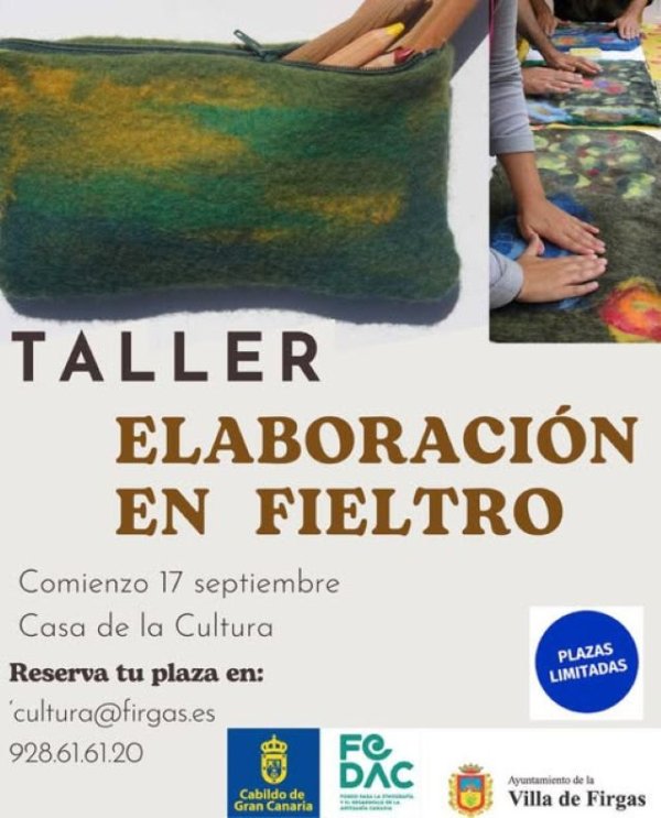 Villa de Firgas: Taller de elaboración en fieltro