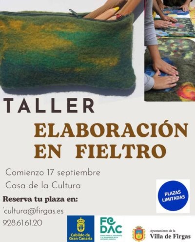 Villa de Firgas: Taller de elaboración en fieltro