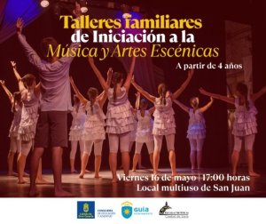 Guía impulsa la cultura familiar con talleres de Música y Artes Escénicas en los barrios