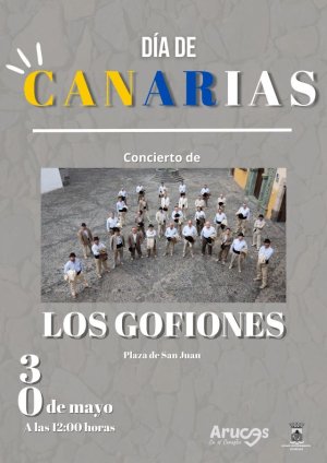 Los Gofiones actuarán en Arucas, con motivo de la celebración del Día de Canarias