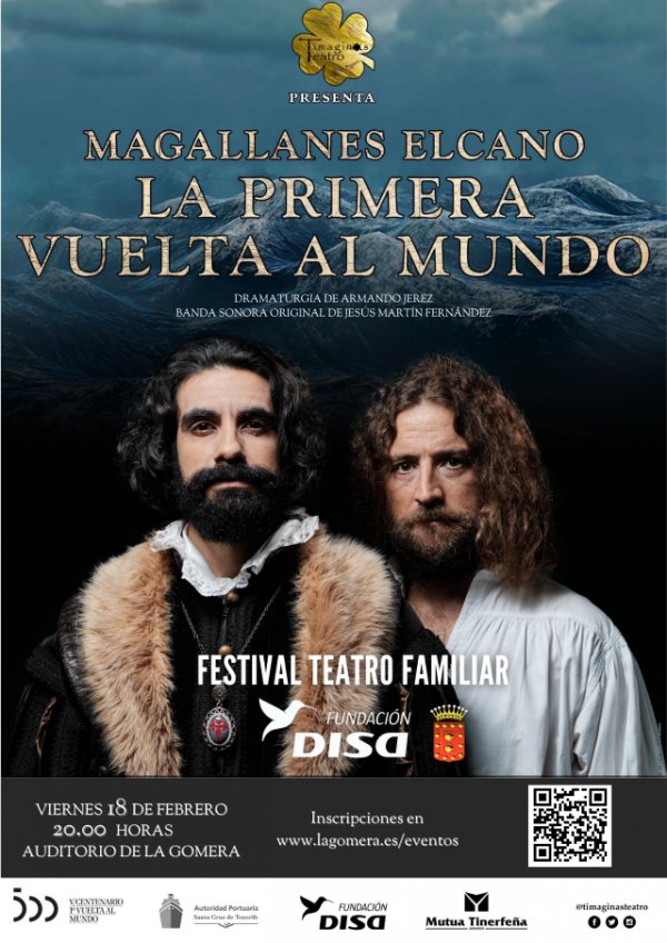 El Auditorio de La Gomera acoge la obra de teatro &lsquo;Magallanes Elcano: La primera vuelta al mundo&rsquo;