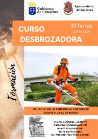 Valleseco lanza cursos gratuitos de operadores de plataformas elevadoras y desbrozadoras