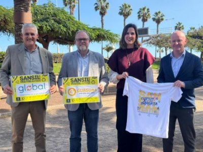 Guaguas y Global llevan gratis a los participantes solidarios de la San Silvestre 2025