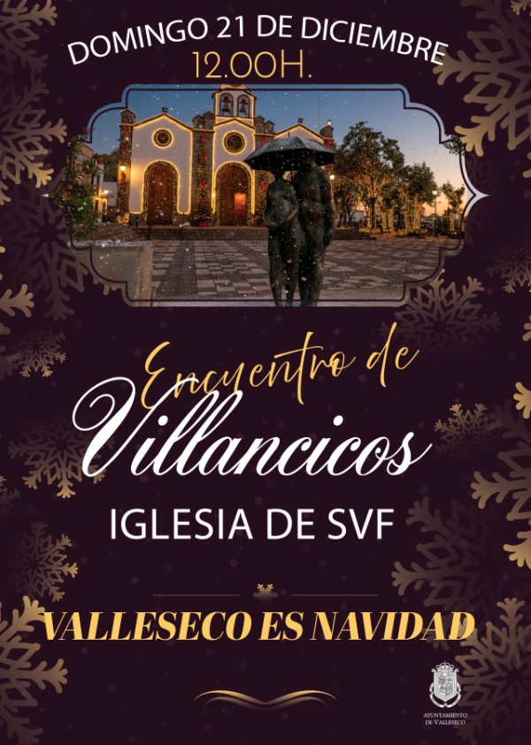 Valleseco celebra su tradicional Encuentro de Villancicos en la Parroquia de San Vicente Ferrer