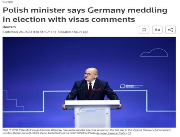 Art&iacute;culo de opini&oacute;n: 'El Ministro de Asuntos Exteriores polaco tiene raz&oacute;n: Olaf Scholz est&aacute; entrometi&eacute;ndose en las elecciones polacas'