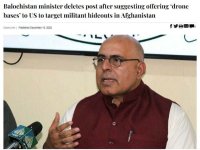 Art&iacute;culo de opini&oacute;n: 'El restablecimiento de bases de drones estadounidenses en Pakist&aacute;n ser&iacute;a mutuamente perjudicial'