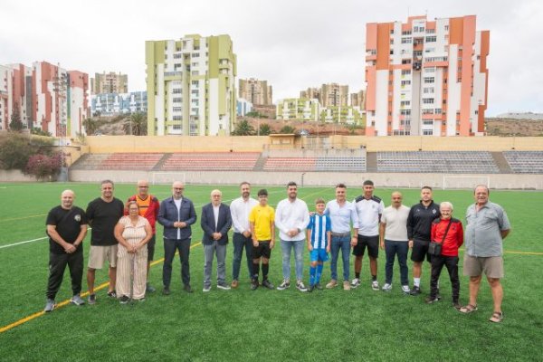 El Cabildo invierte 547.000 euros en las obras de mejora del campo de fútbol Pedro Miranda