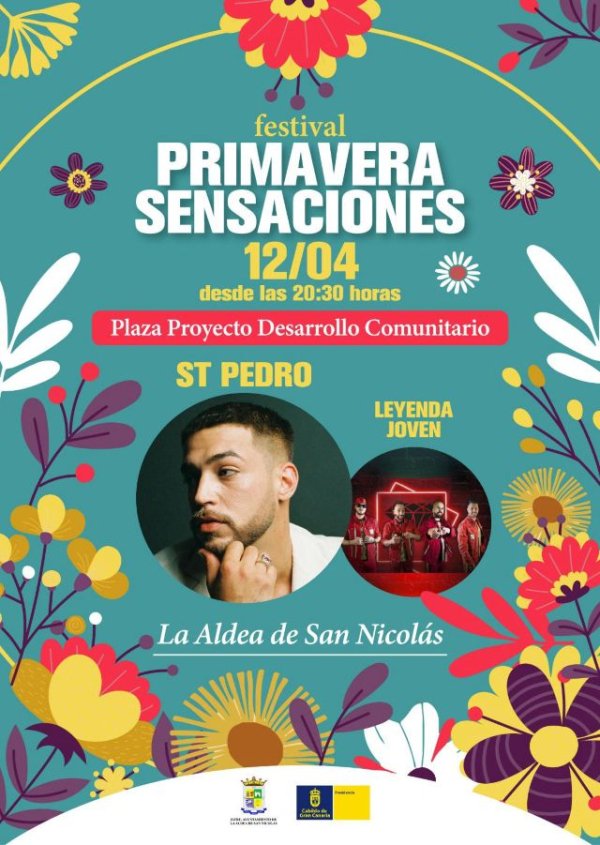 San Pedro, cabeza de cartel del Festival Primavera Sensaciones 2025 de La Aldea de San Nicolás este fin de semana