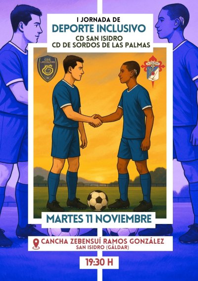 El CD San Isidro celebra su I Jornada de Deporte Inclusivo junto al CD de Sordos de Las Palmas