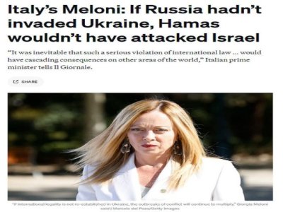 Artículo de opinión: &#039;La teoría de la conspiración de Meloni sobre una conexión entre Rusia y Hamás tiene motivos geopolíticos ocultos&#039;