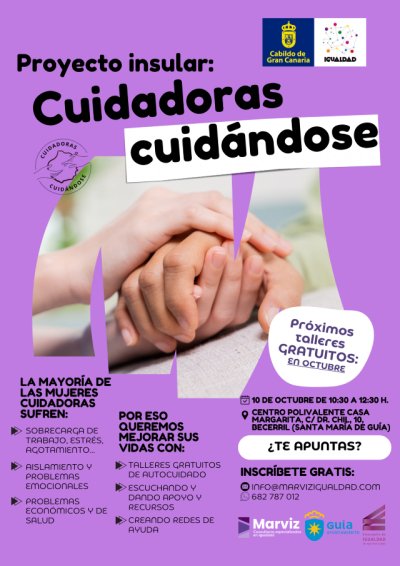 Gu&iacute;a acoge la pr&oacute;xima semana el proyecto insular &lsquo;Cuidadoras Cuid&aacute;ndose&rsquo;