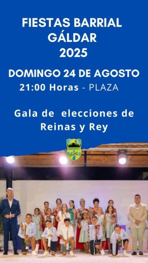 G&aacute;ldar: Barrial elegir&aacute; este domingo al Rey y a las Reinas de las fiestas 2025