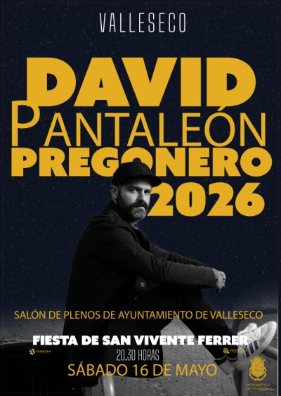 Valleseco: David Pantale&oacute;n, pregonero de las Fiestas del Huevo Duro