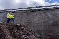 Obras Públicas del Cabildo finaliza la reparación de los muros del tramo de la Carretera entre Santa Lucía y Temisas