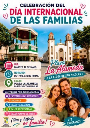 La Aldea de San Nicol&aacute;s celebra el D&iacute;a Internacional de las Familias con talleres y espect&aacute;culos para todas las edades