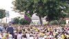 La Aldea contagia la alegría de la Bajada de la Rama en un acto multitudinario en la semana grande de sus fiestas patronales
