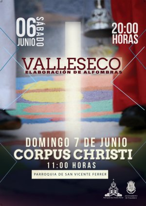 La poblaci&oacute;n y los colectivos de Valleseco se unir&aacute;n para confeccionar las alfombras del Corpus Christi