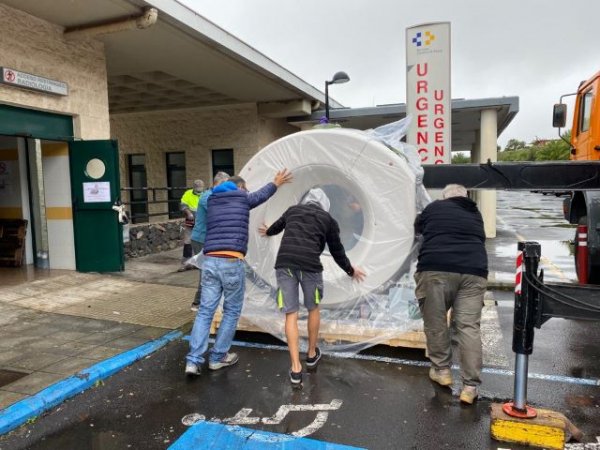 El &Aacute;rea de Salud de La Palma comienza los trabajos de sustituci&oacute;n del TAC del Hospital Universitario de la isla