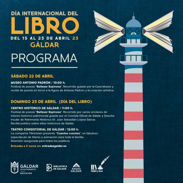 La Biblioteca de Gáldar prepara una programación especial alrededor del Día del Libro