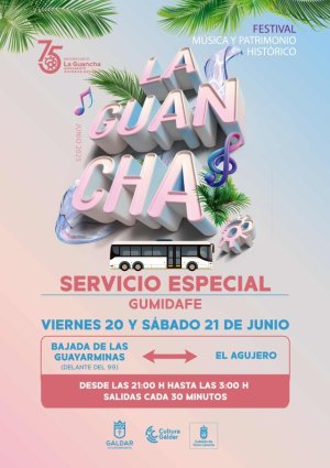 Gáldar: Guaguas Gumidafe refuerza el servicio de transporte público para el Festival La Guancha de este fin de semana