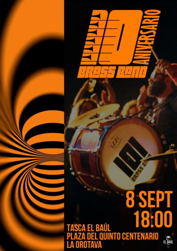La 101 Brass Band celebra su décimo aniversario con un concierto en Tasca el Baúl en la Orotava