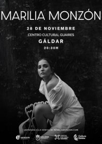G&aacute;ldar: Marilia Monz&oacute;n llega al Centro Cultural Guaires el 28 de noviembre