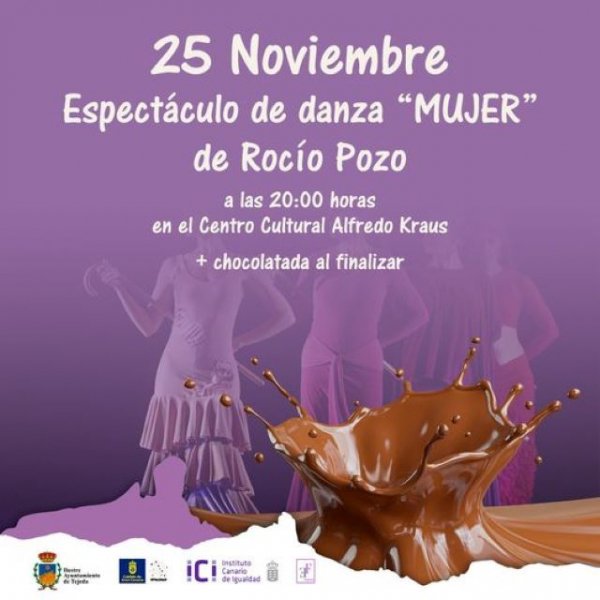 Tejeda: Este viernes 25 disfrutaremos del espectáculo de danza “MUJER” de Rocío Pozo