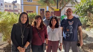 Concepción Monzón, visita La Aldea de San Nicolás para conocer el estado de los proyectos subvencionados por la institución insular