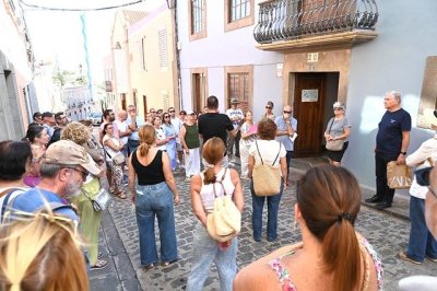 Las plazas y las casas se&ntilde;oriales de Gu&iacute;a volvieron a llenarse de arte y cultura durante la Ruta &lsquo;Patiando 2024&rsquo;