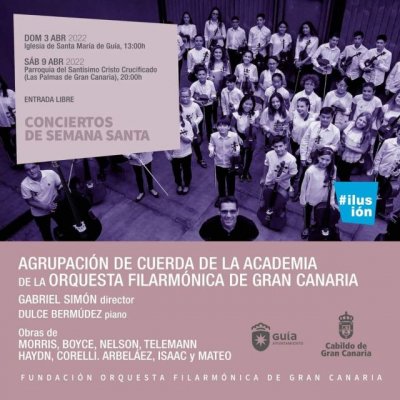 Guía: El concierto de la Agrupación de Cuerda de la Academia de la OFGC abre la Semana Santa en la Ciudad de Luján Pérez