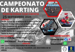Gáldar: AES Tagoror Ajei les anima a inscribirse para participar en el Karting Indoor Gran Canaria