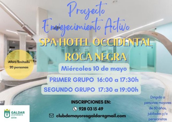 Gáldar: El proyecto &#039;Envejecimiento Activo&#039; organiza una actividad con una sesión de spa