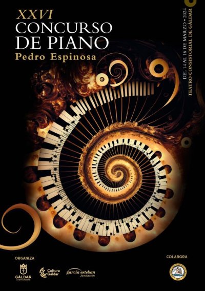 G&aacute;ldar: Arranca el jueves el XXVI Concurso de piano Pedro Espinosa