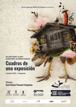 Lienzos y música, la catarsis de la Gran Canaria Wind Orchestra para celebrar una década