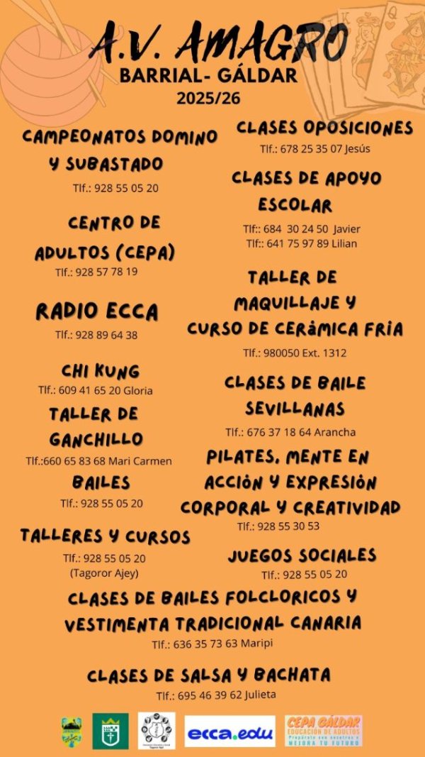 Gáldar: La A.V. “Amagro” presenta las diferentes actividades para el periplo 25/26