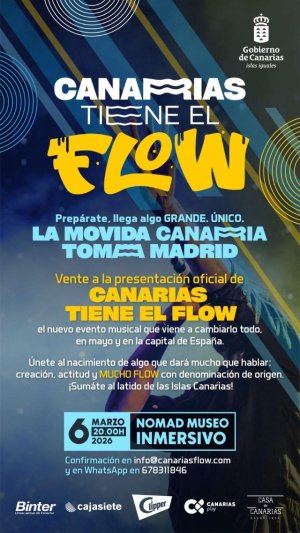 El Gobierno presenta &lsquo;Canarias tiene el flow&rsquo; el primer gran festival musical que se proyecta fuera de las islas