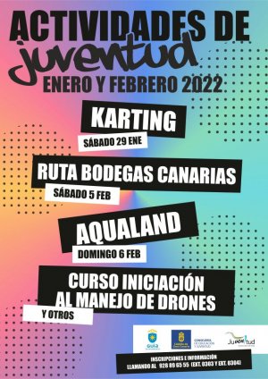 El Ayuntamiento de Guía ofrece un programa de actividades gratuitas para los jóvenes