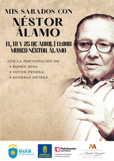 Gu&iacute;a acoge el ciclo &lsquo;Mis s&aacute;bados con N&eacute;stor &Aacute;lamo&rsquo; para profundizar en la identidad cultural canaria