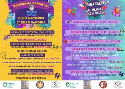 G&aacute;ldar: Arranca el Carnaval en los Clubes de Mayores del municipio