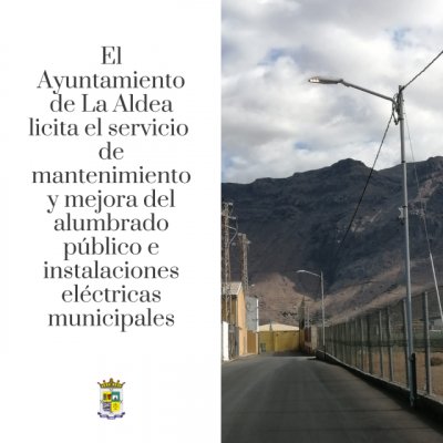 La Aldea licita el servicio de mantenimiento y mejora del alumbrado público e instalaciones eléctricas municipales