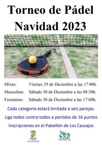 La Aldea de San Nicol&aacute;s organiza un Torneo de P&aacute;del navide&ntilde;o