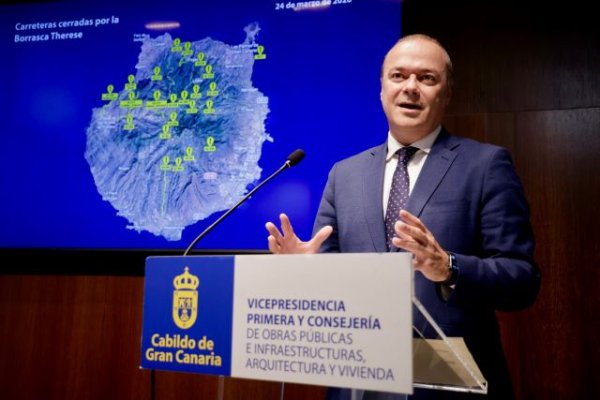 El Cabildo inicia las obras de emergencia para devolver la conectividad a las 12 carreteras m&aacute;s afectadas por la borrasca Therese
