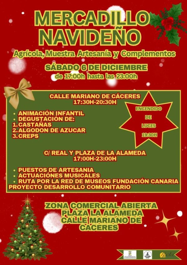 La Aldea de San Nicolás da la bienvenida a la Navidad con su tradicional mercadillo navideño el próximo 6 de diciembre