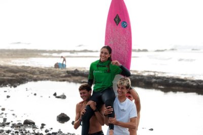 Nadia Nalesso, la gran protagonista del Campeonato Junior en el Spring Surfest Las Américas Pro 2025 con un doblete